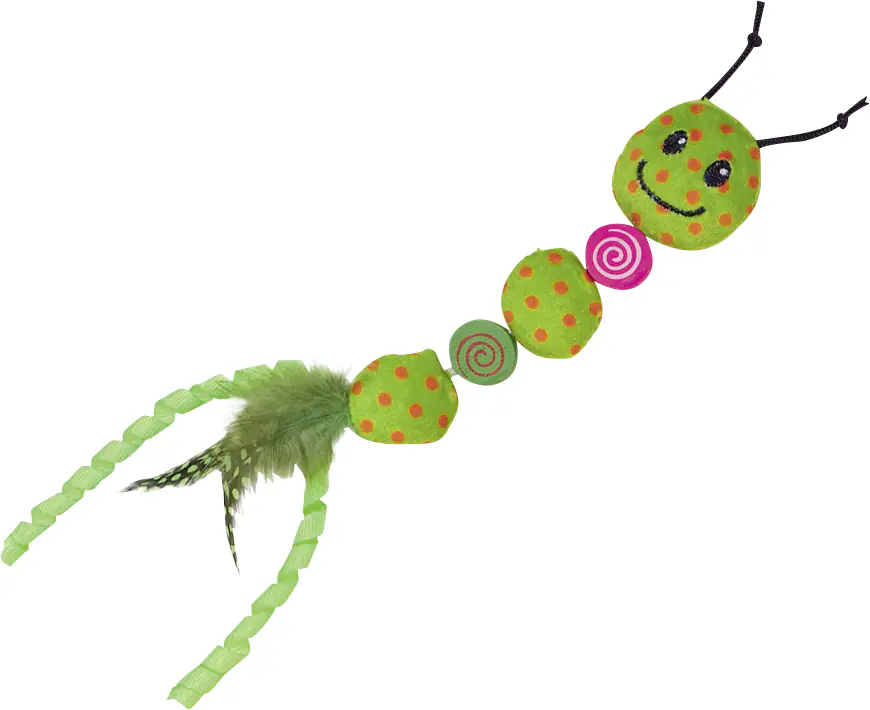 Nobby Plüsch Wurm mit Catnip 24 cm grün