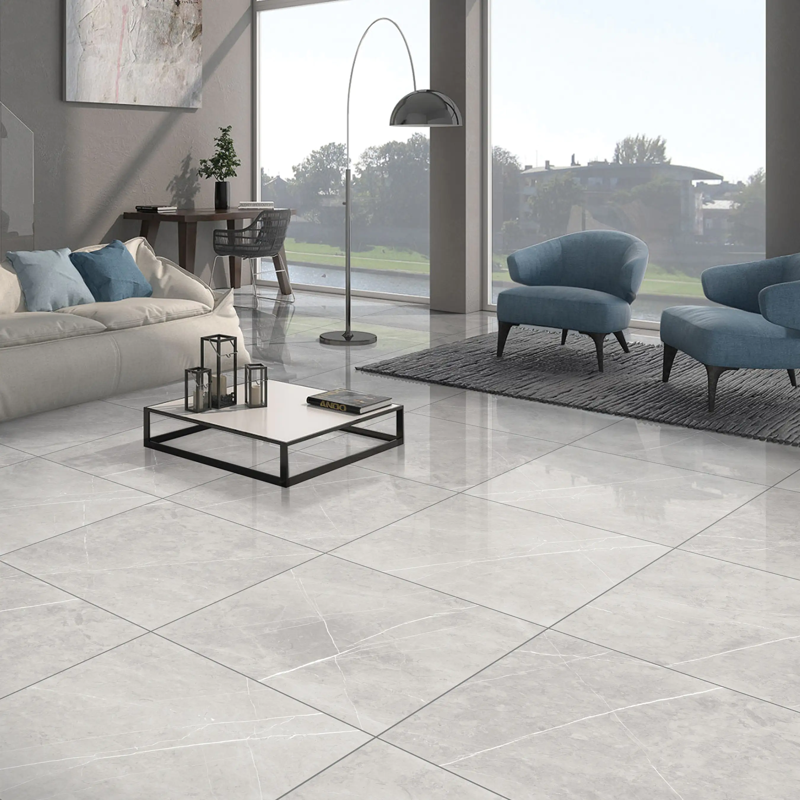 4330542093830_2 Bodenfliese Feinsteinzeug Ciana 60 x 60 cm grey
