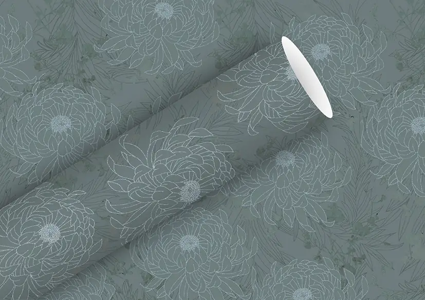 Braun & Company Geschenkpapier grau 1,5 m x 70 cm