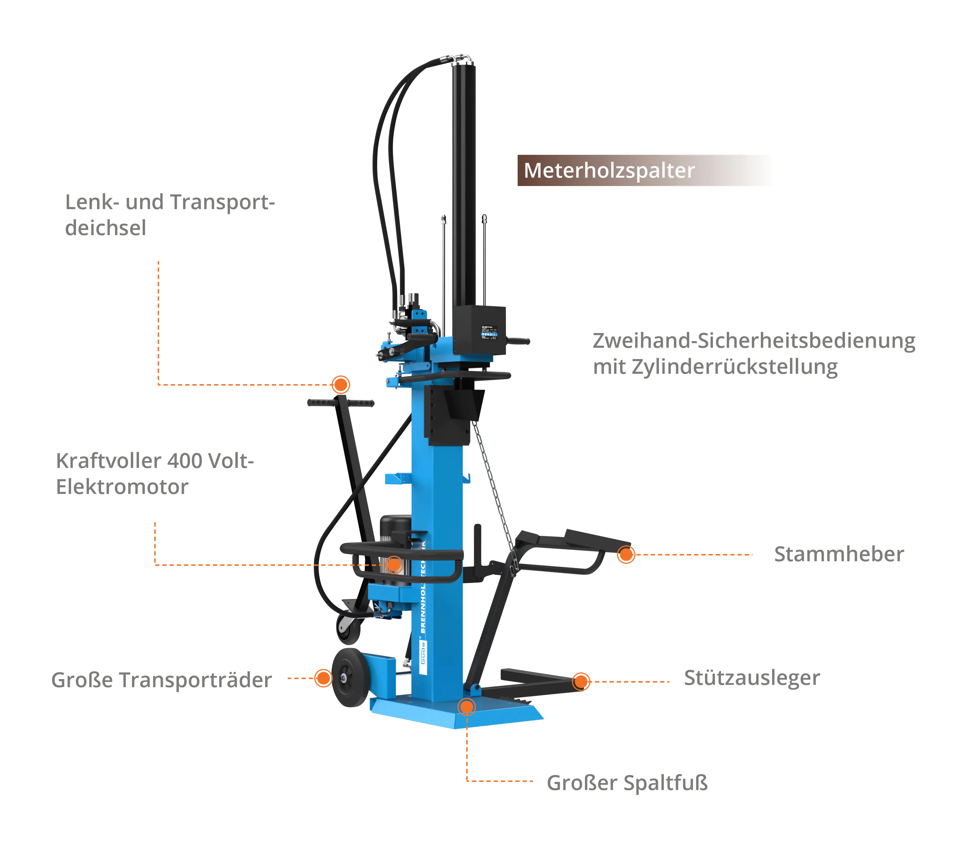 Güde Holzspalter GHS 1000/10TE-A 10 t Güde Holzspalter GHS 1000/10TE-A 10 t