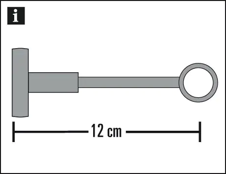 Gardinia Träger geschlossen zu Stilprogramm Chicago, Ø 20 mm, titan