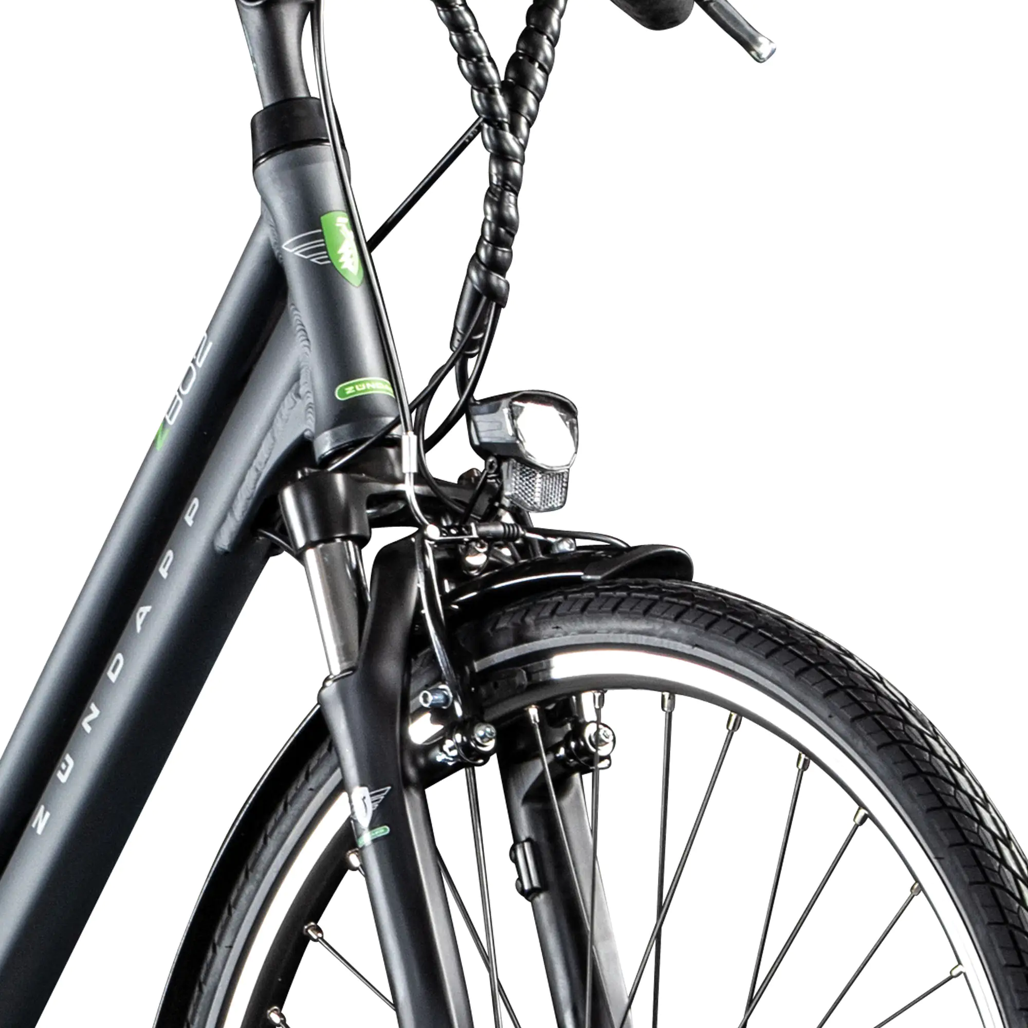 Zündapp E-Bike Trekking Z802 Damen 28 Zoll RH 48cm 21-Gang 374 Wh grau grün Zündapp E-Bike Trekking Z802 Damen 28 Zoll RH 48cm 21-Gang 374 Wh grau grün