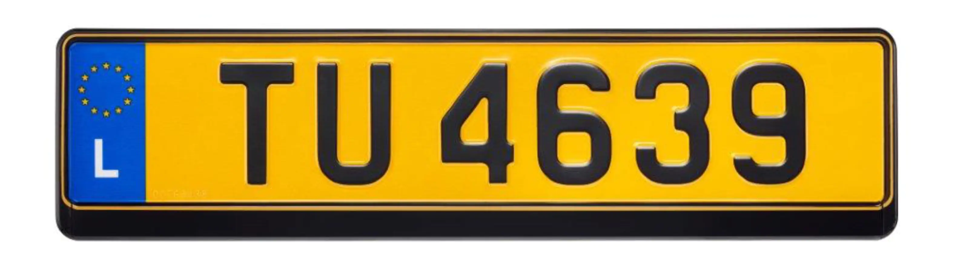 Hermann Schütz Design Kennzeichenrahmen Luxemburg schwarz