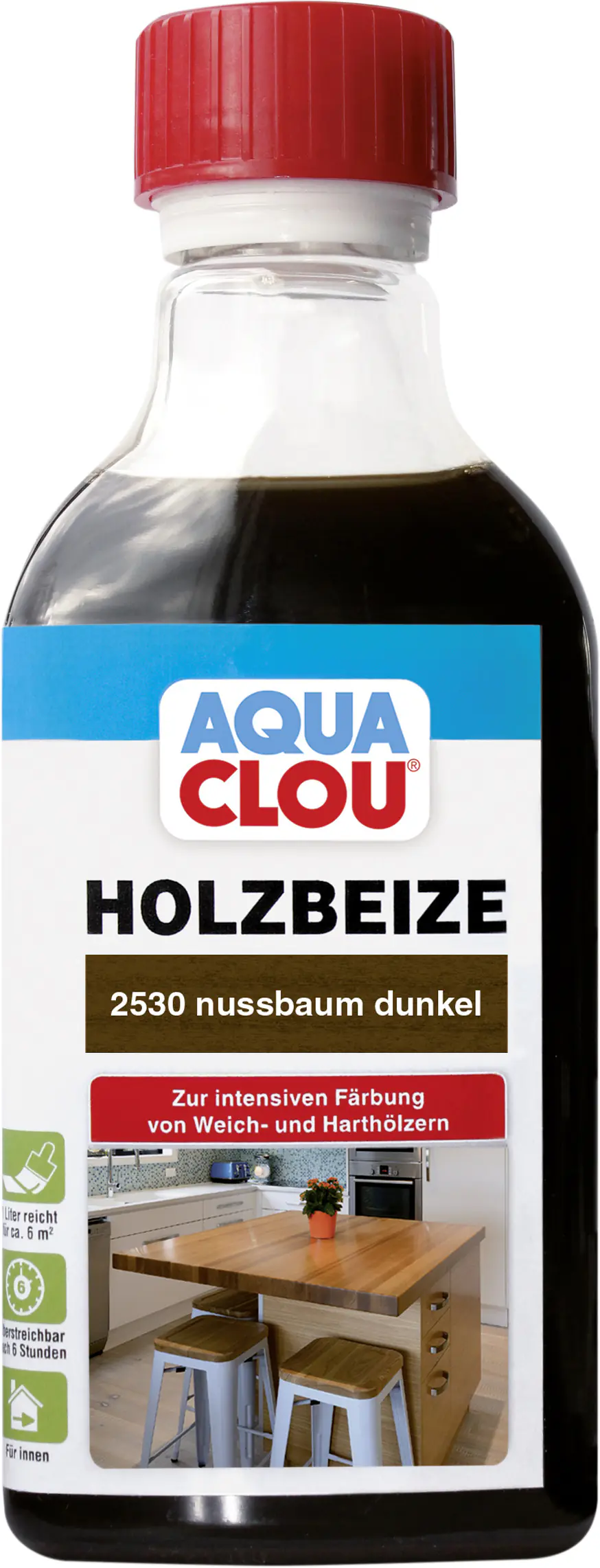 Aqua Clou Holzbeize 250 ml nussbaum dunkel