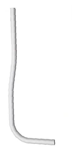 Spülrohr Kunststoff, weiß