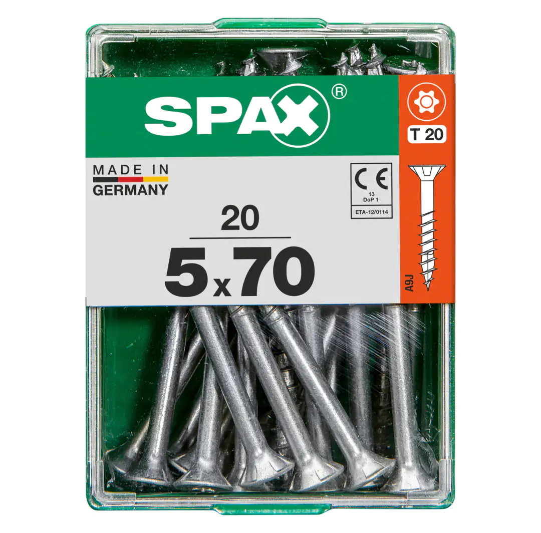 Spax Universalschrauben 5.0 x 70 mm TX 20 - 20 Stk.