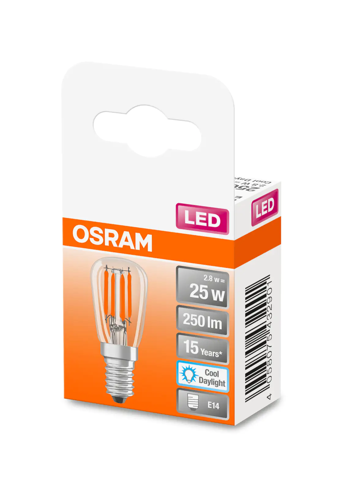 Osram LED Leuchtmittel Special T26 25 E14 2,8W kaltweiß, klar