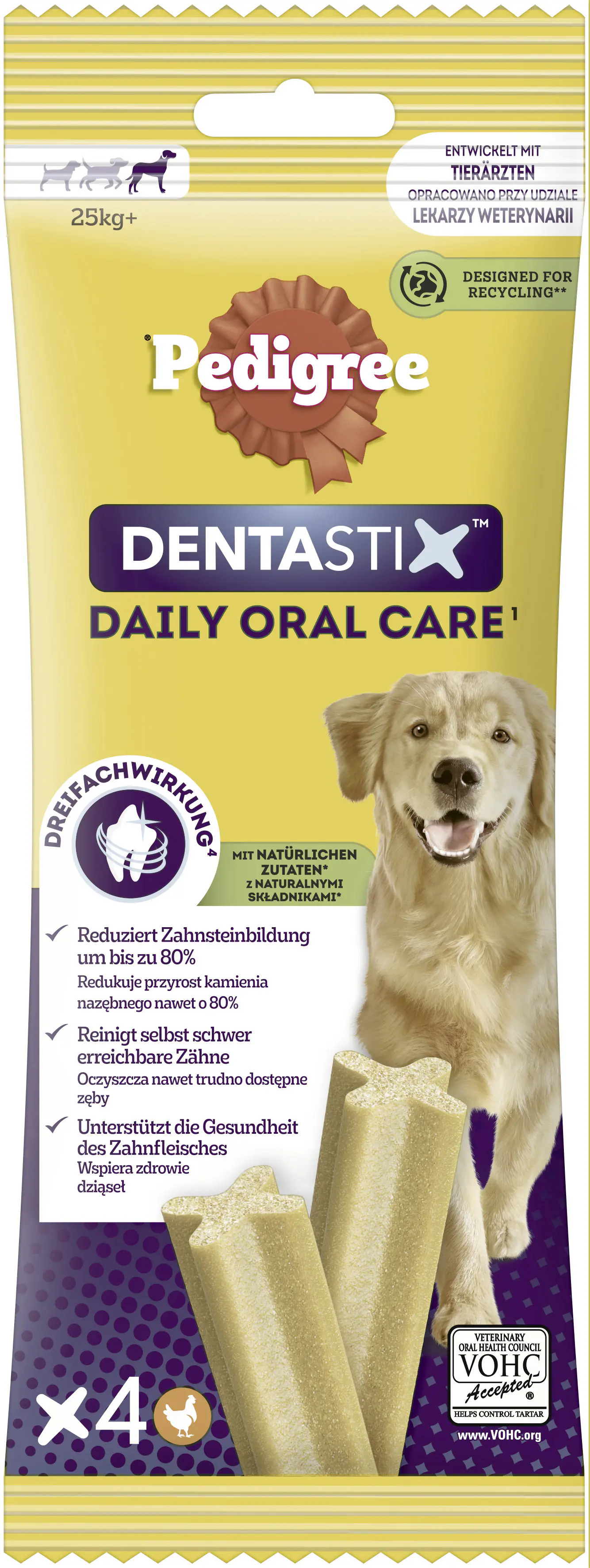 Pedigree Dentastix Adult Daily Oral Care Hundesnack 4 Stück