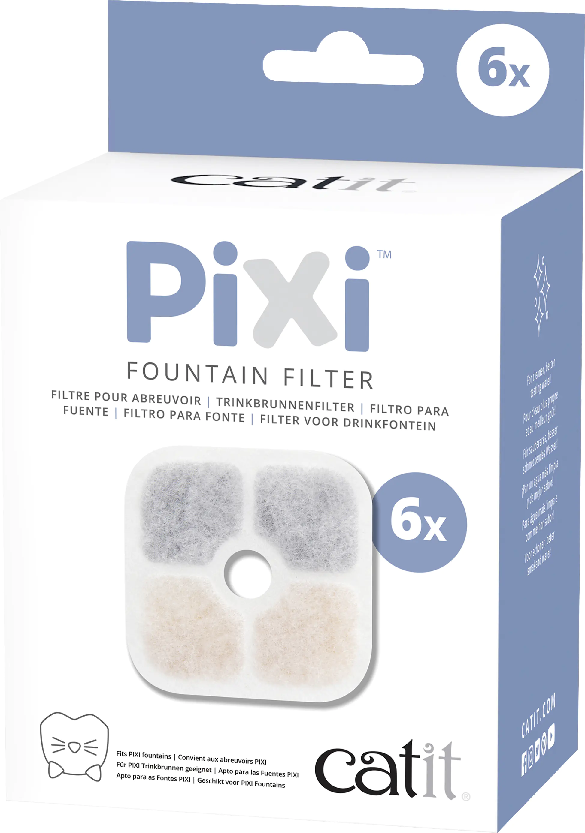 Catit Pixi Trinkbrunnenfilter 6er-Pack Catit Pixi Trinkbrunnenfilter 6er-Pack