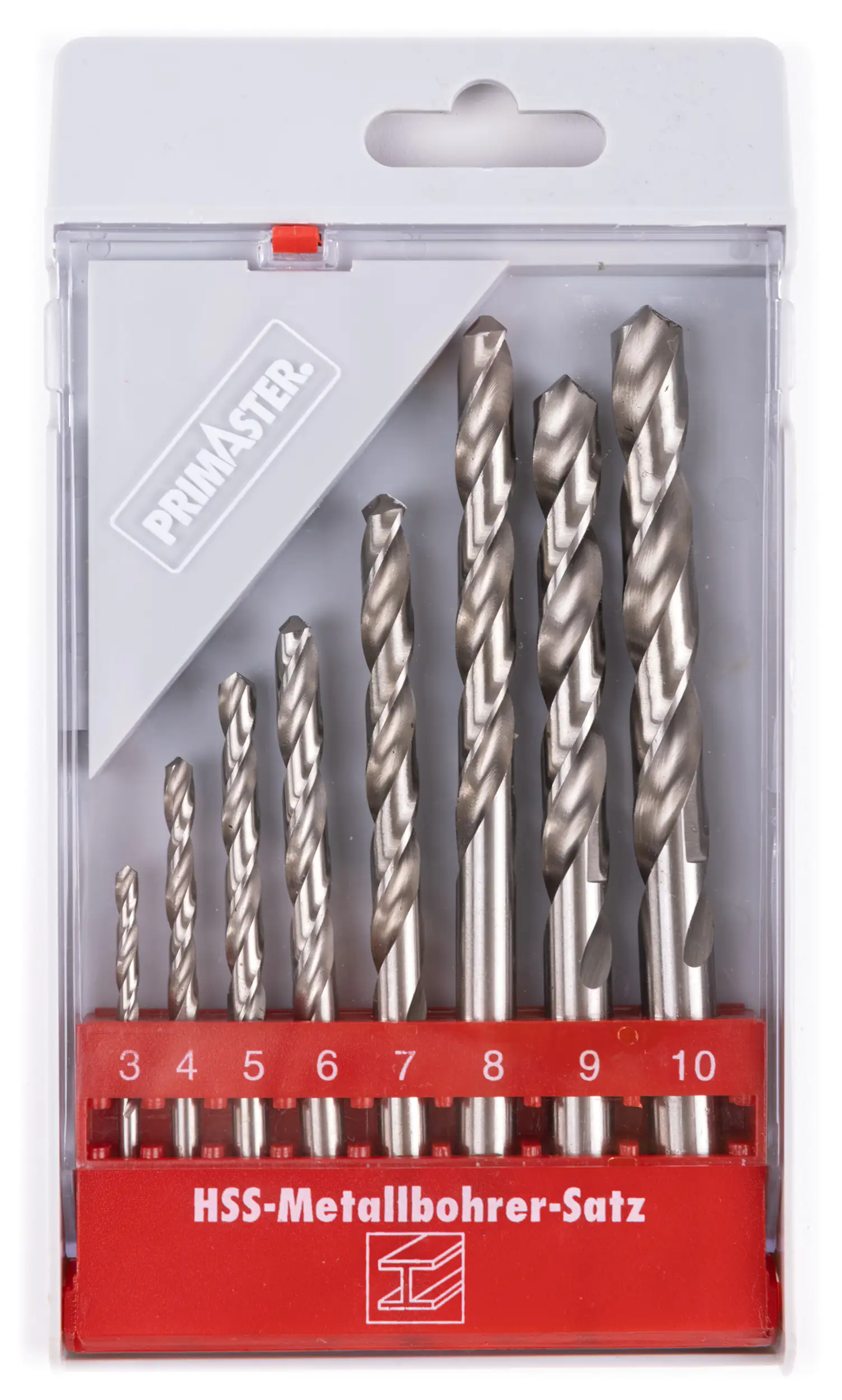 Primaster HSS-G Metallbohrersatz 8-teiliges Bohrer-Set Rundschaft