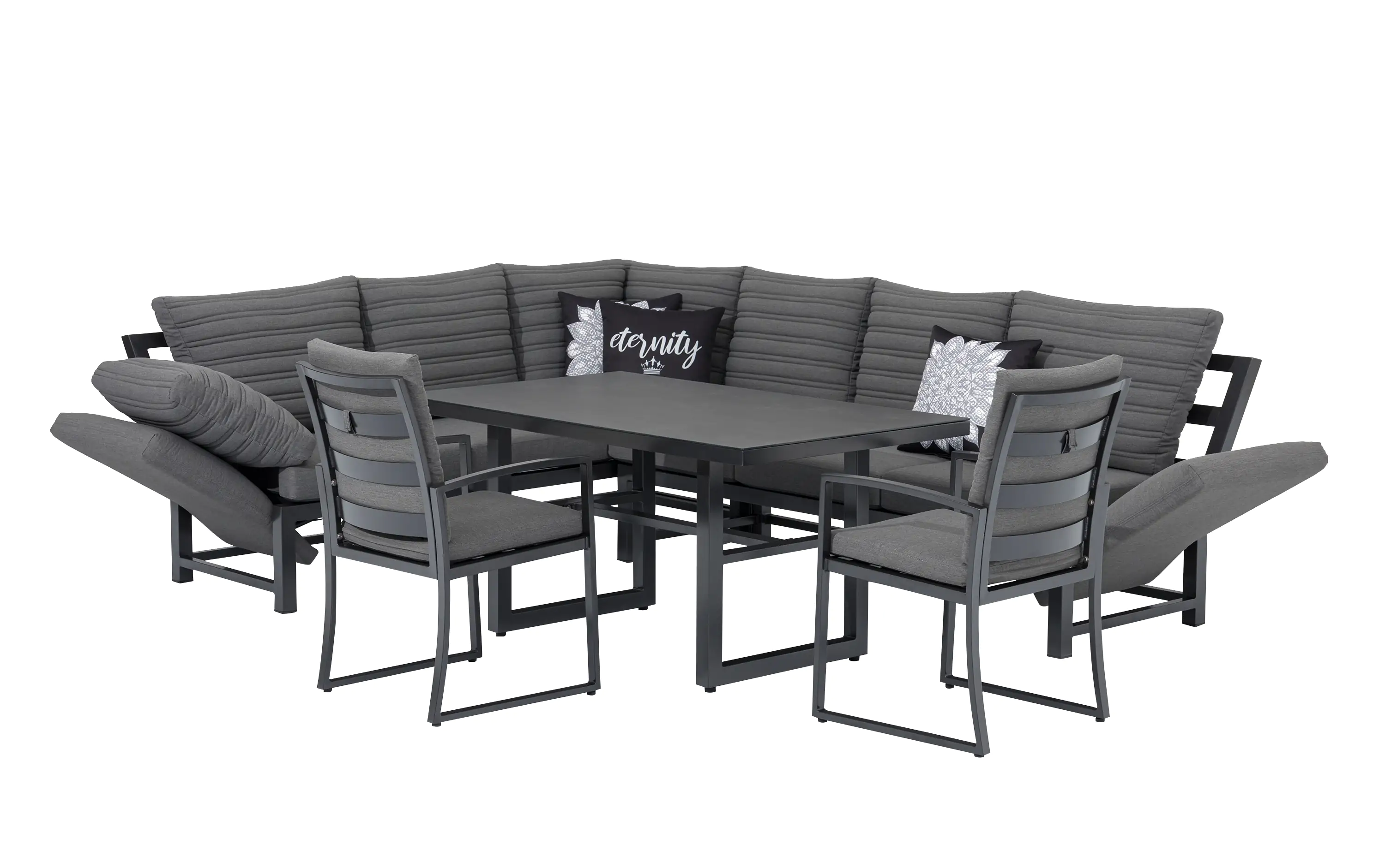 Primaster Dining Lounge Möbelset Ravenna mit wetterfestem Bezug Primaster Dining Lounge Möbelset Ravenna mit wetterfestem Bezug