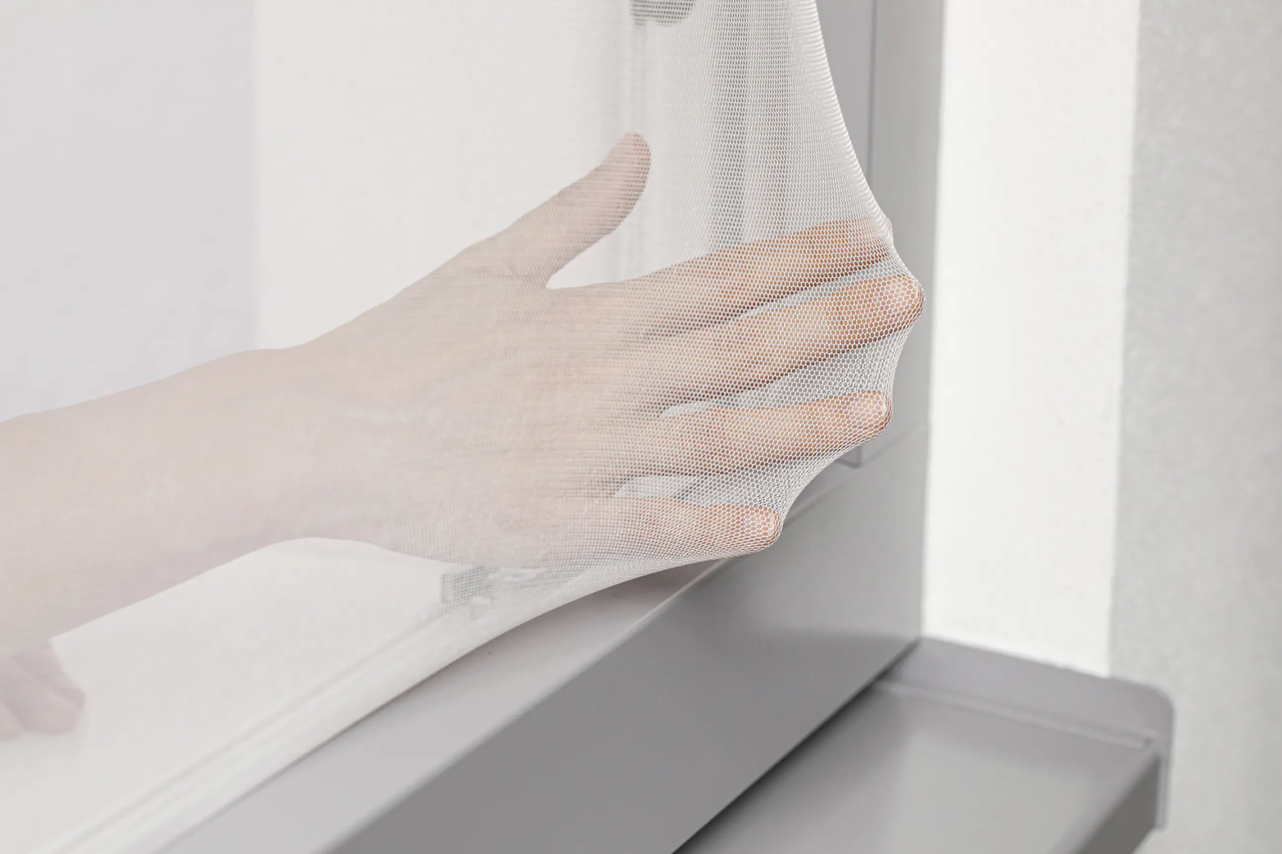 Primaster Fliegengitter Elastic 130 x 150 cm weiß/weiß kürzbar