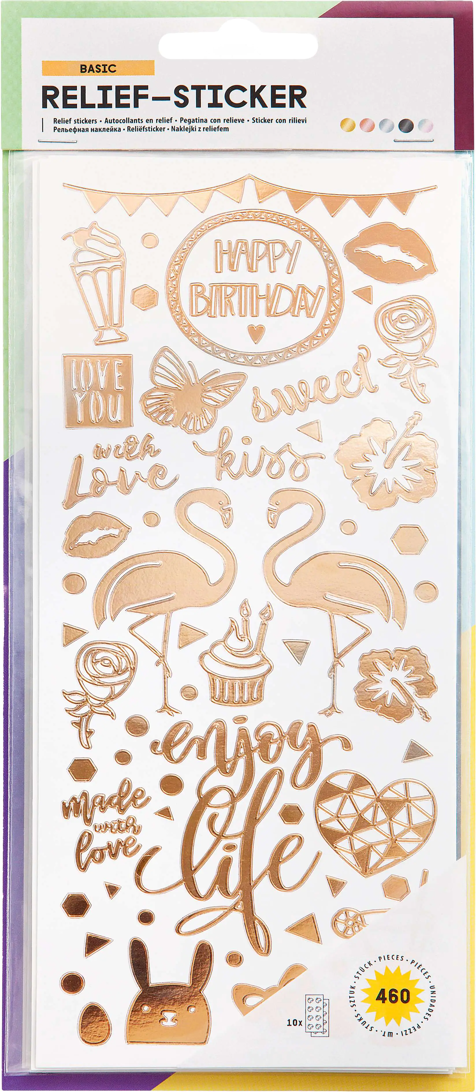 Relief-Sticker Basic 10 Blatt