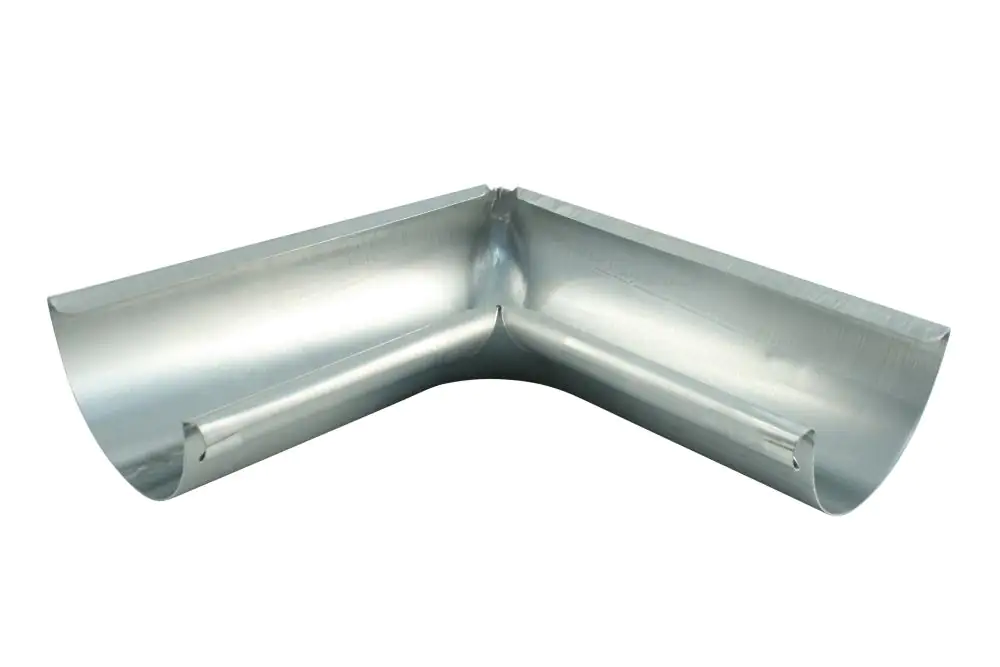 Marley Rinnenwinkel NW 100 mm, Innenecke, 90°, halbrund, titan-zink