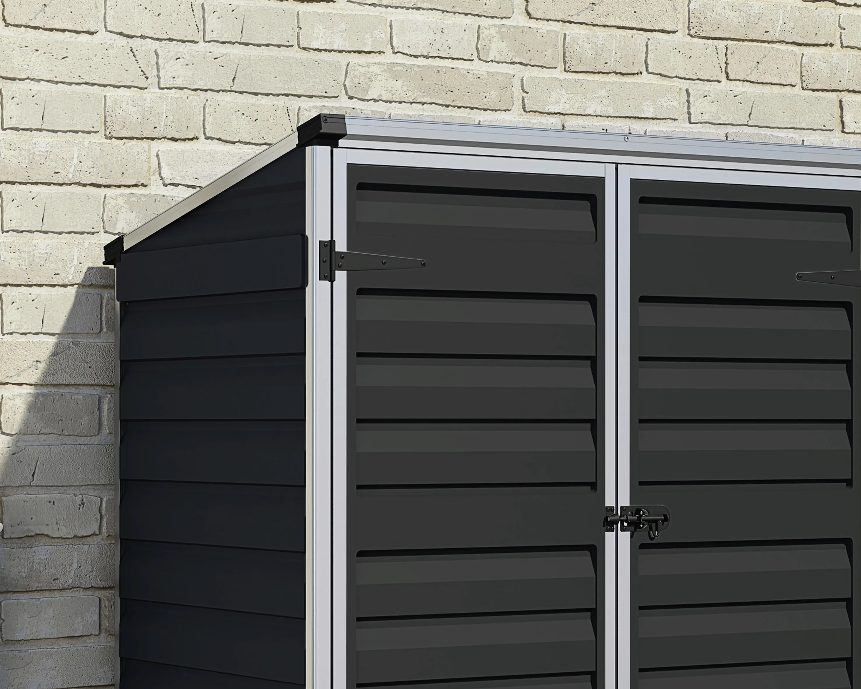 Canopia Gerätehaus Voyager Alu grau 90 x 139 cm