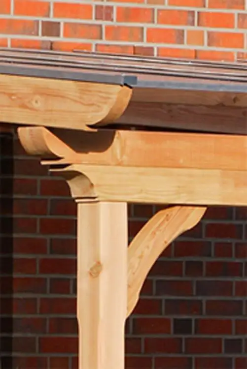 SKAN HOLZ Terrassenüberdachung Ravenna 648 x 250 cm, Douglasie, natur