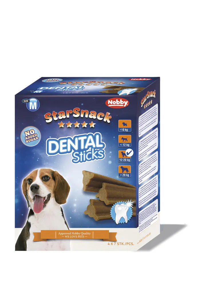 Nobby Hundeleckerli StarSnack Dental Sticks medium 28 Stück