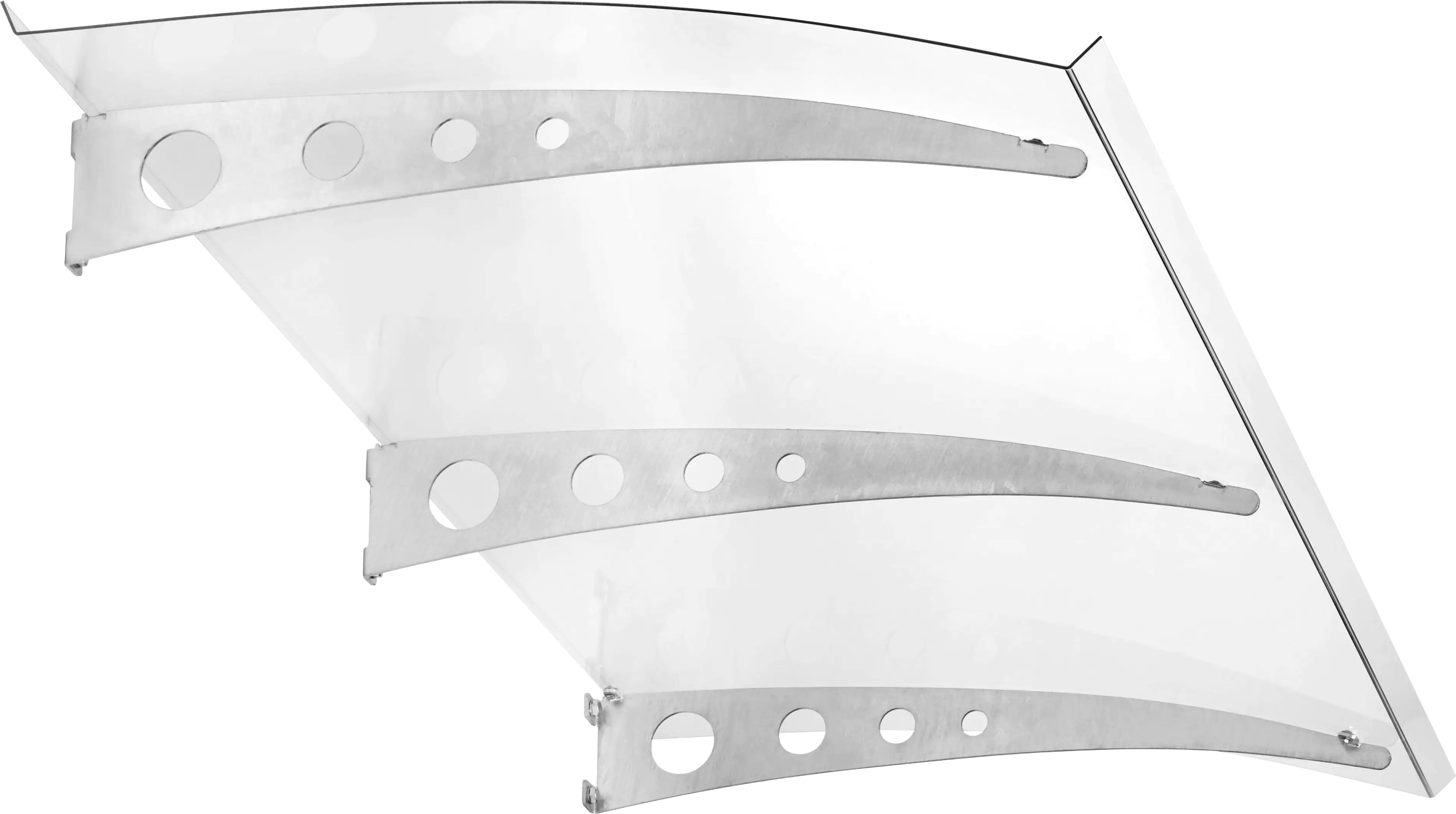 Gutta Vordach Pico-Top Aluminium, Polycarbonat klar