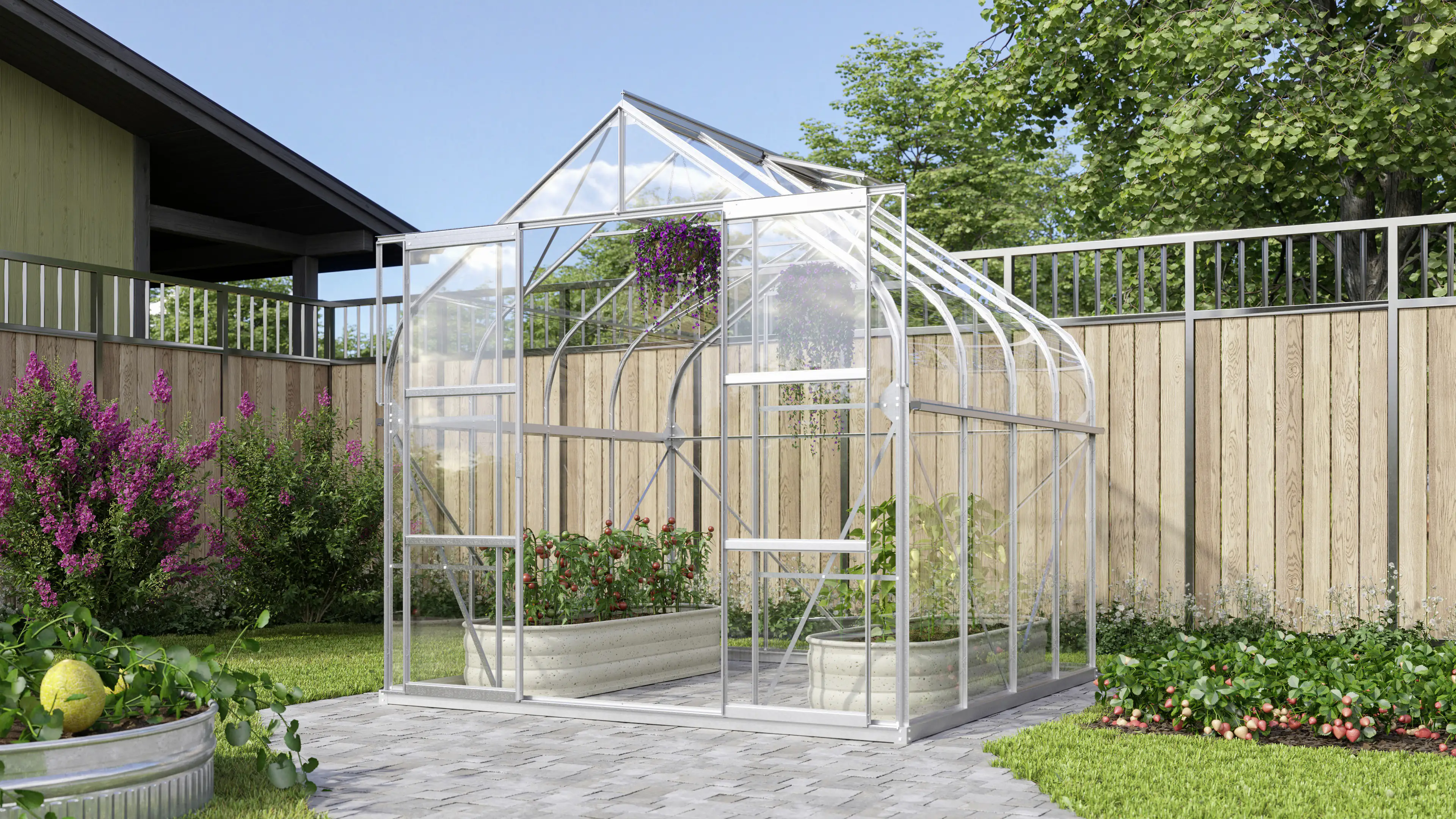 Vitavia Gewächshaus Dione 6700 264 x 258 cm 3 mm Sicherheitsglas