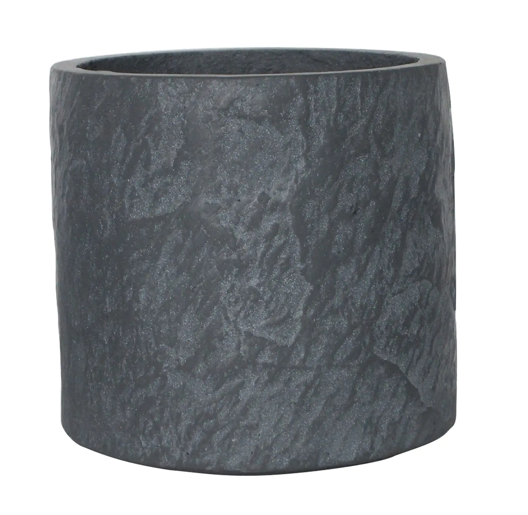 TrendLine Pflanztopf Ø 18 x 18 cm grau Schieferoptik