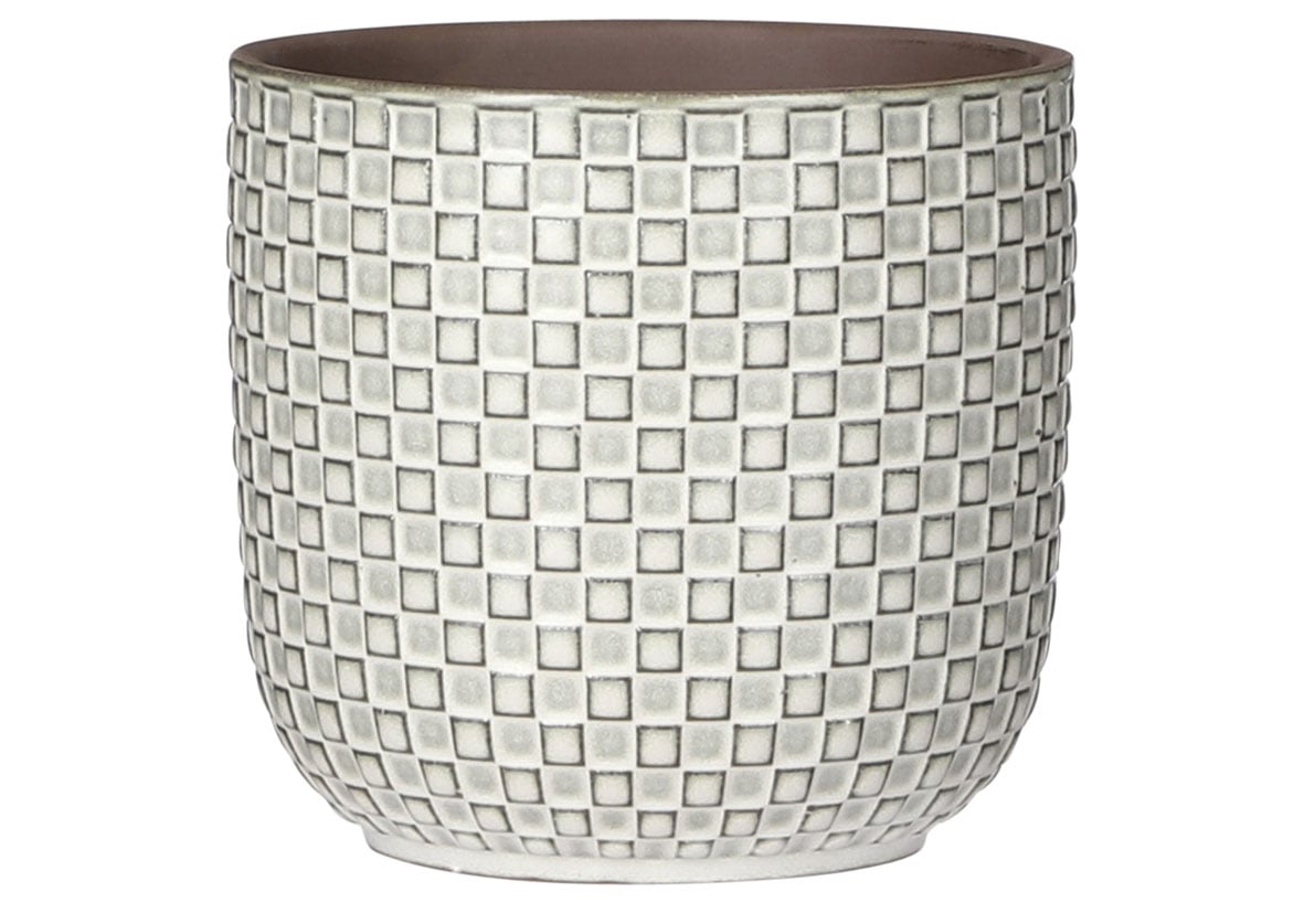 Mica Übertopf Daan Ø 13 x 13,5 cm weiß