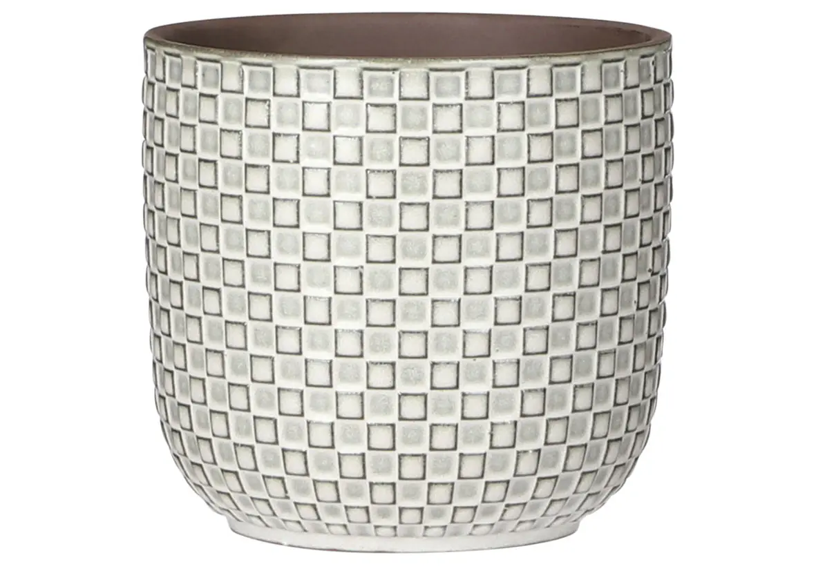 Mica Übertopf Daan Ø 13 x 13,5 cm weiß