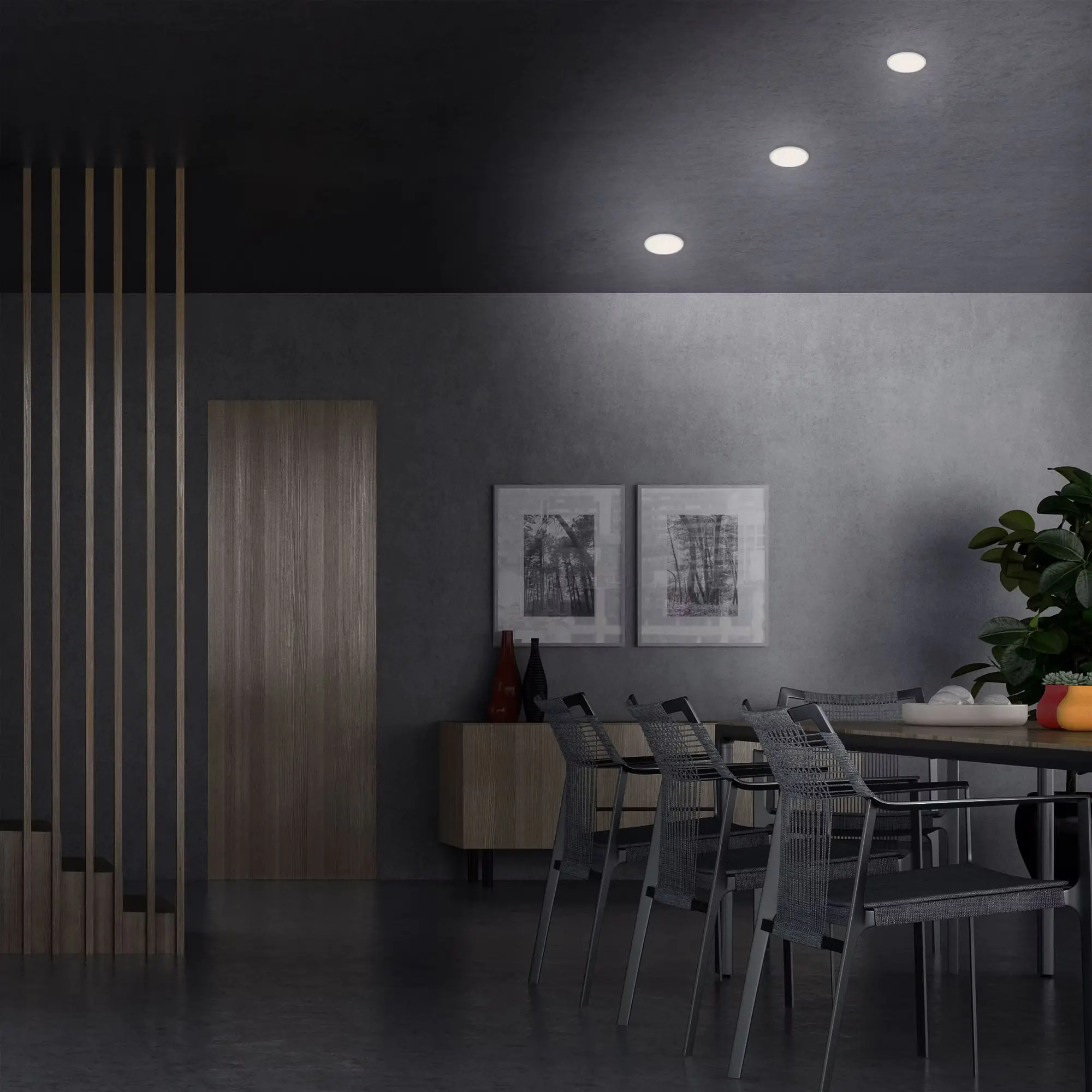 Di-Ka LED Einbauleuchte Plat 3er Set weiß Ø 7,5 cm 3W, neutralweiß Di-Ka LED Einbauleuchte Plat 3er Set weiß Ø 7,5 cm 3W, neutralweiß
