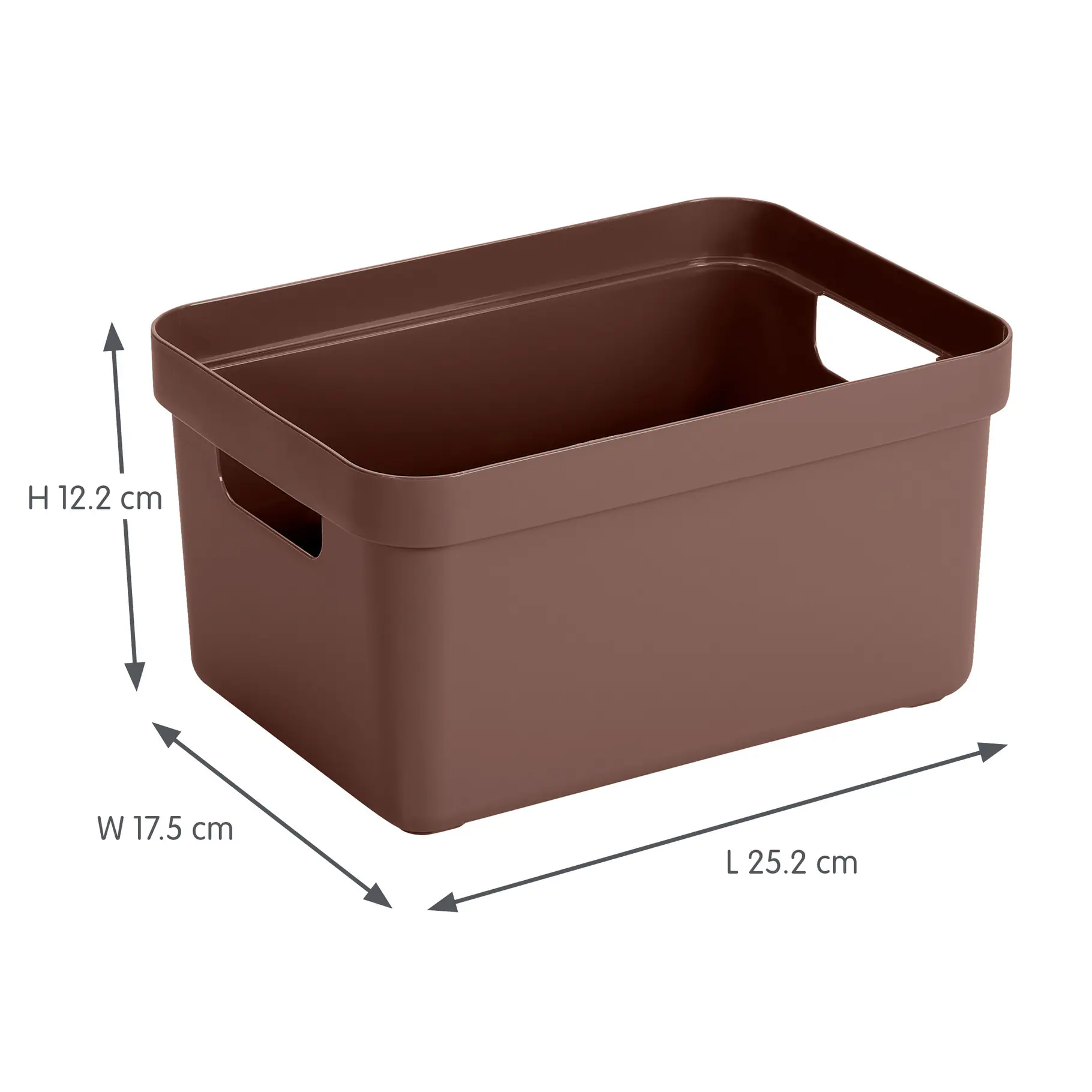 Sunware Aufbewahrungsbox Sigma Home 5L schoko 3er Set