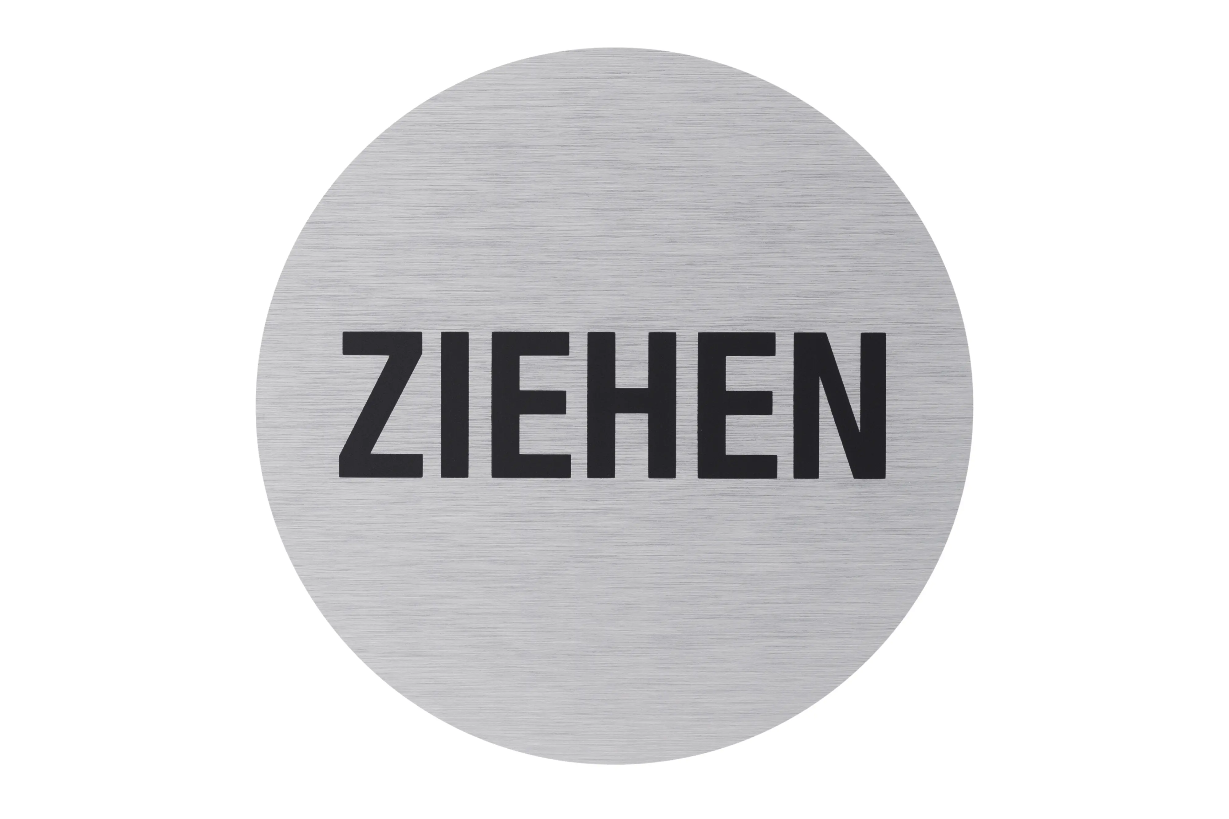 Conmetall Aufkleber Ziehen Aluminium Ø 7,5 cm edelstahl-optik