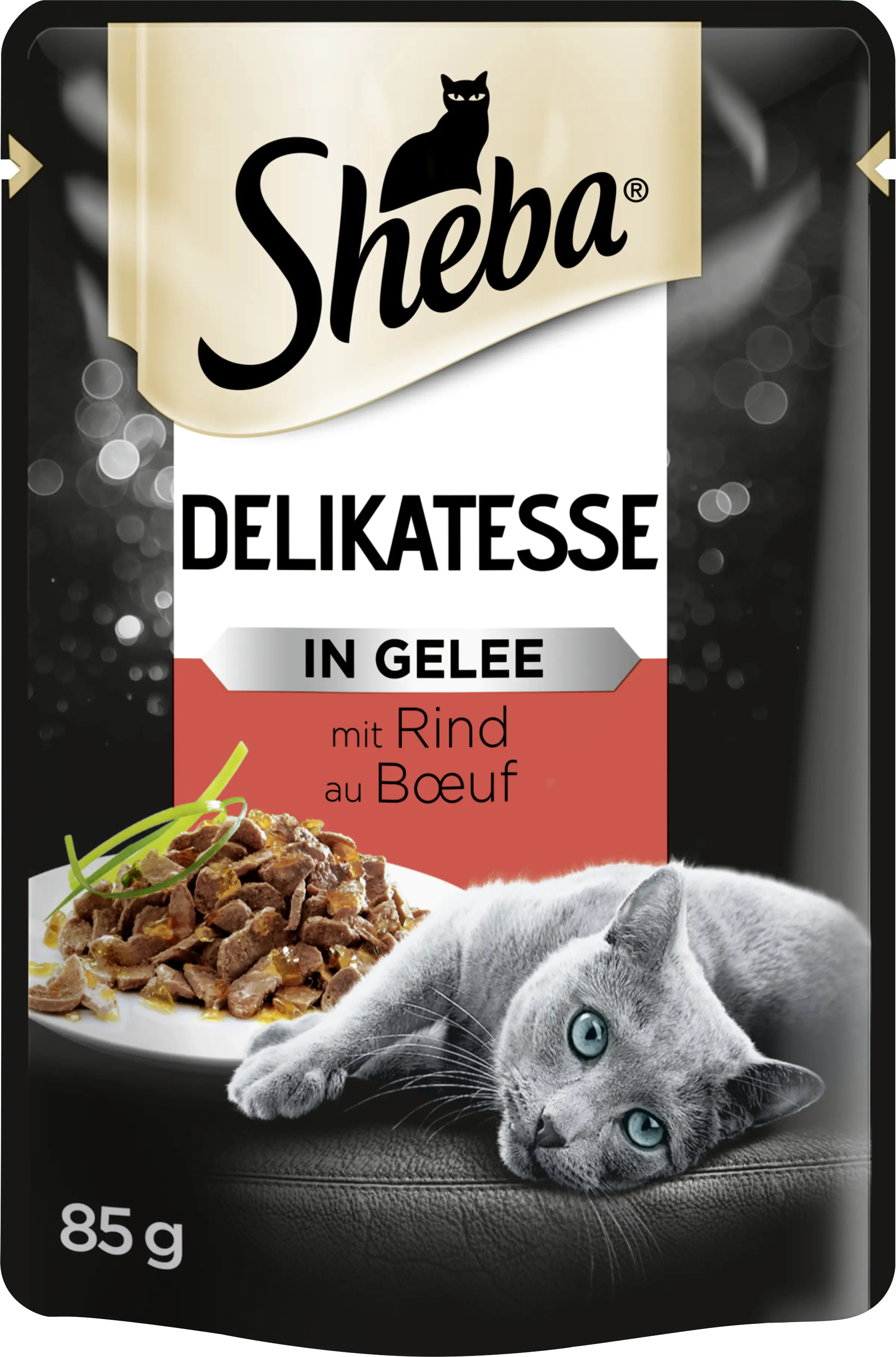 Sheba Delikatesse in Gelee Katzennassfutter Adult 85 g Rind