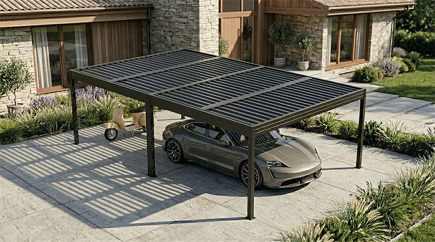 SunElements SunVaro Carport XL 718 x 549 cm anthrazit-metallic