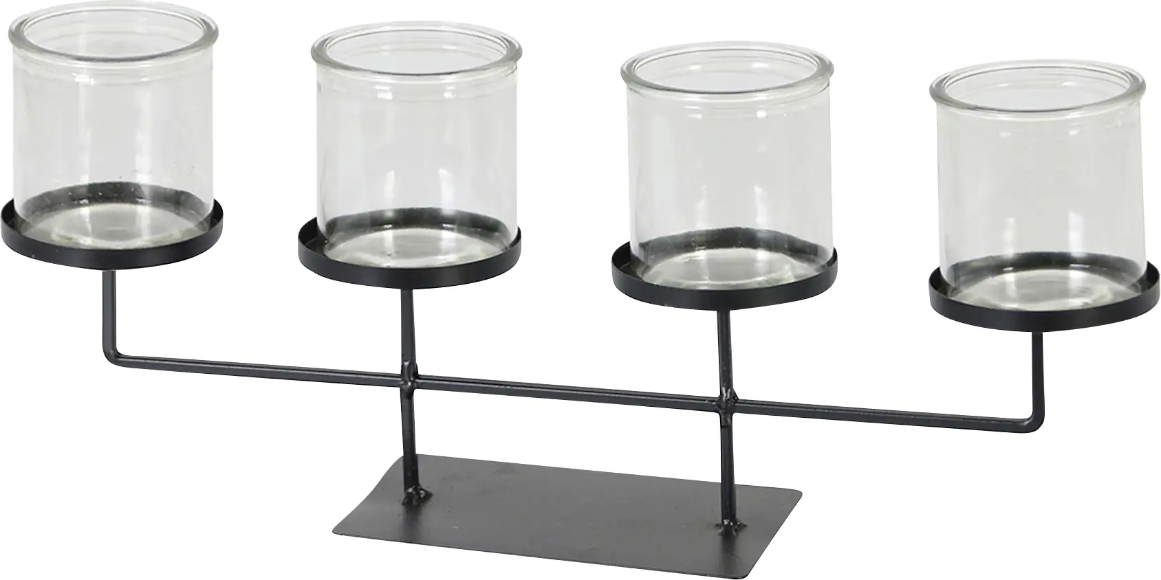 8720006238369 Dijk Teelichthalter schwarz 44 x 8,5 x 18 cm