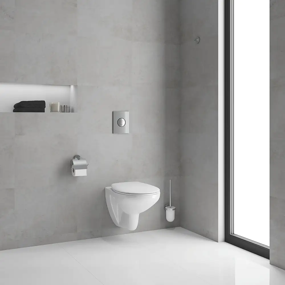 Grohe Wand-WC Komplettset Solido Compact chrom / alpinweiß, 5in1 Set