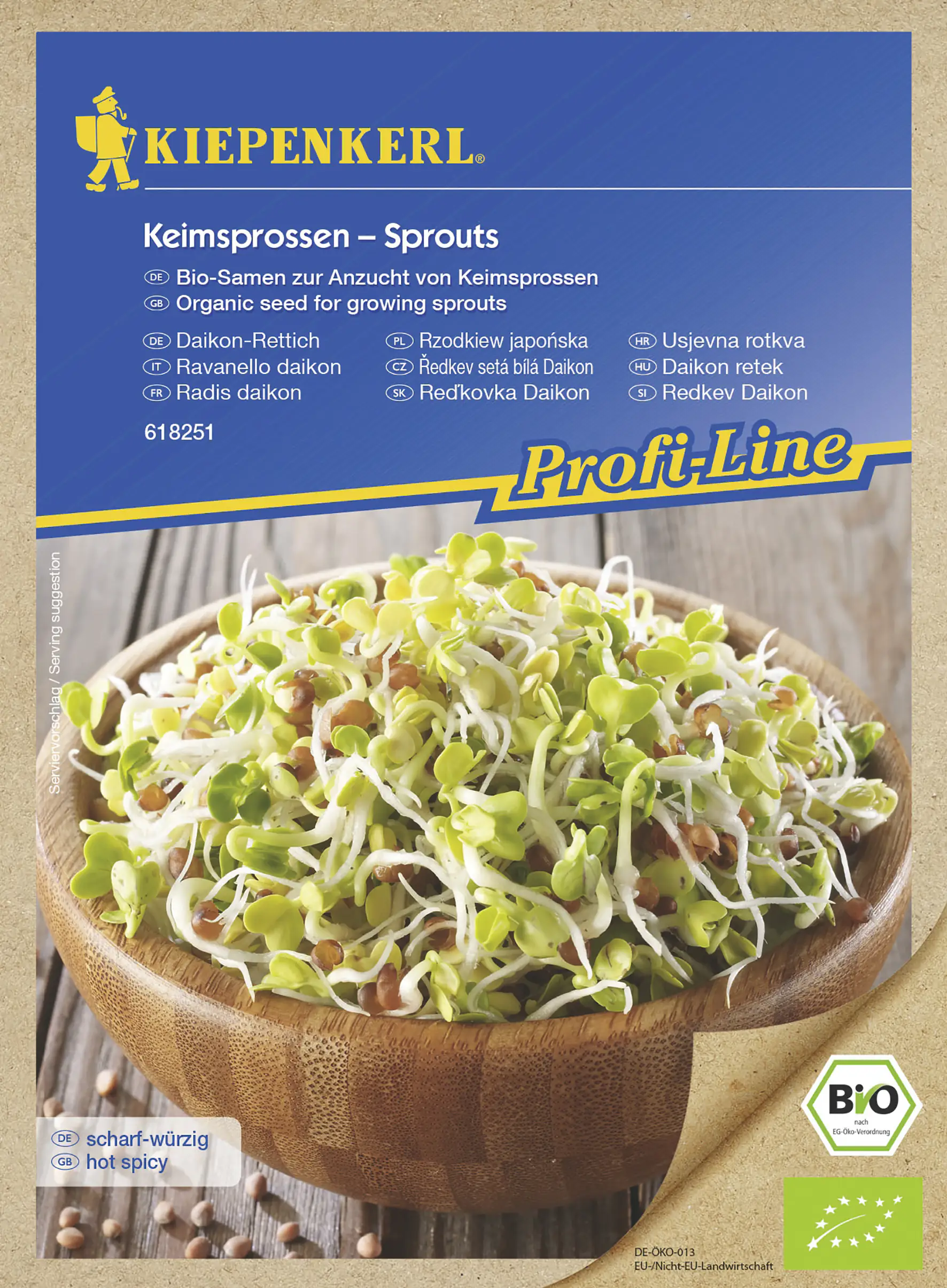 Kiepenkerl BIO Keimsprossen Daikon-Rettich Inhalt: 60 g