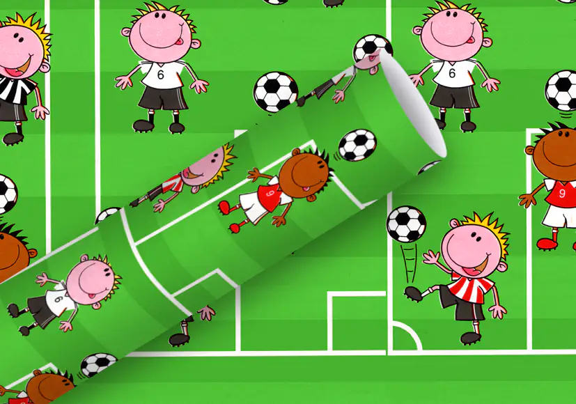 Geschenkpapier Fußballspiel 2 m Geschenkpapier Fußballspiel 2 m
