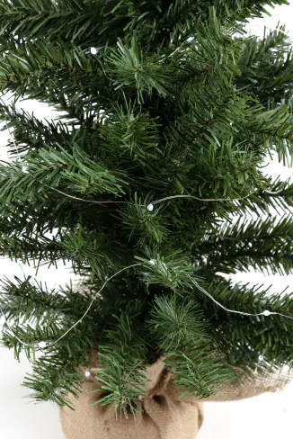 TrendLine LED-Lichterkette Mini Außen 3,9 m warmweiß mit Timer, 8 Lichteffekten