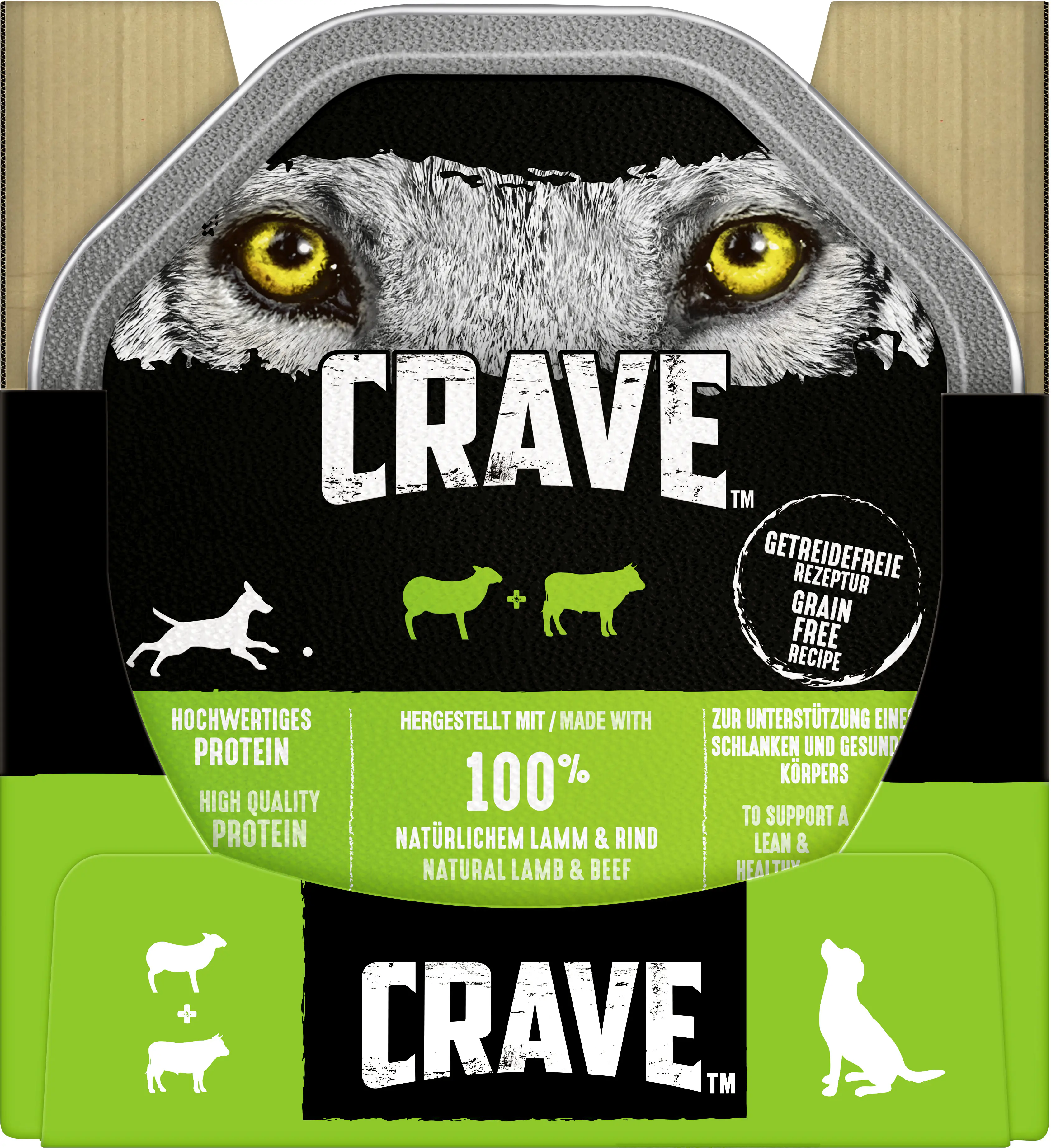Crave Hundenassfutter Adult 150 g Lamm & Rind