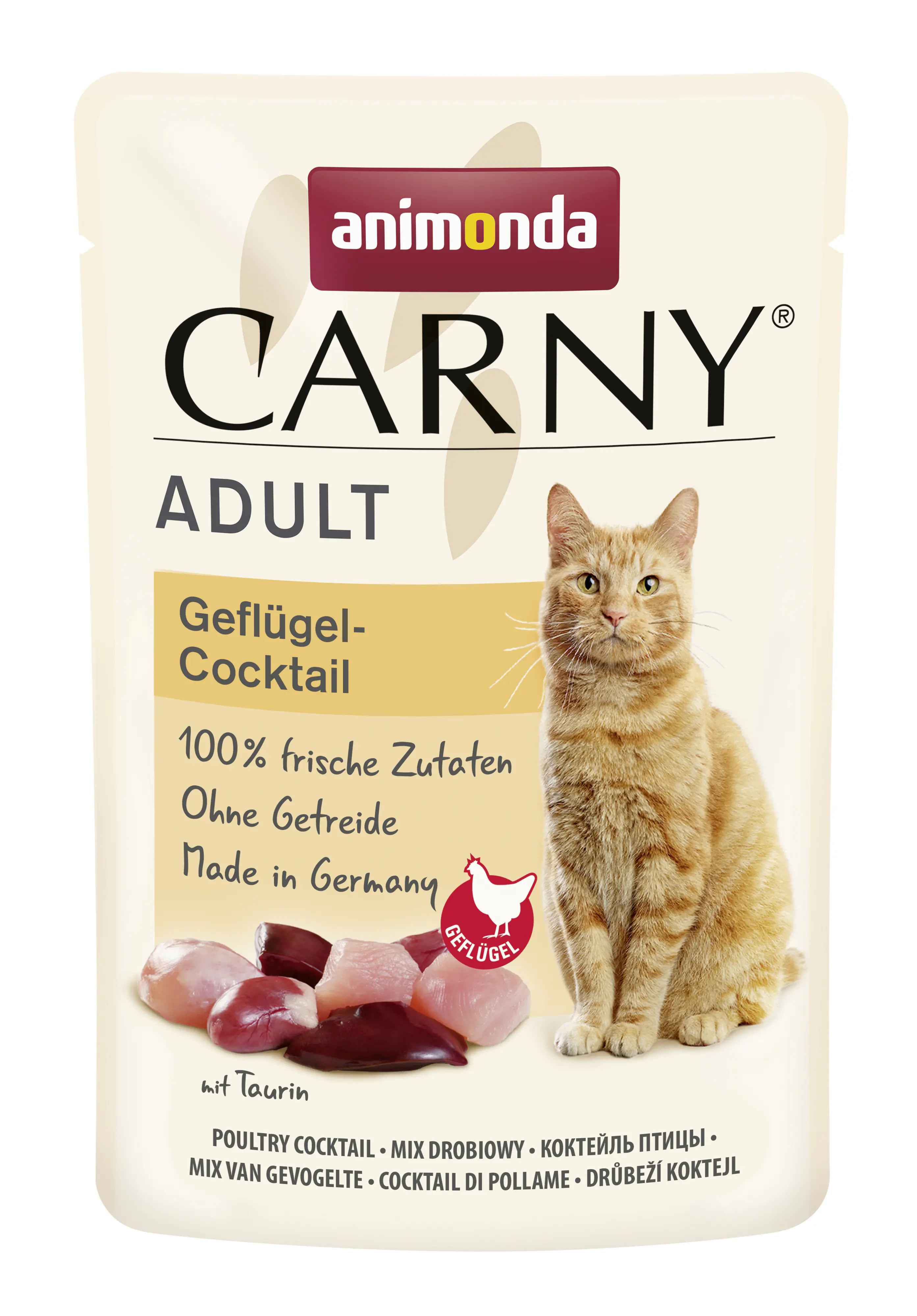 Carny Katzennassfutter Adult getreidefrei 85 g Geflügel-Cocktail