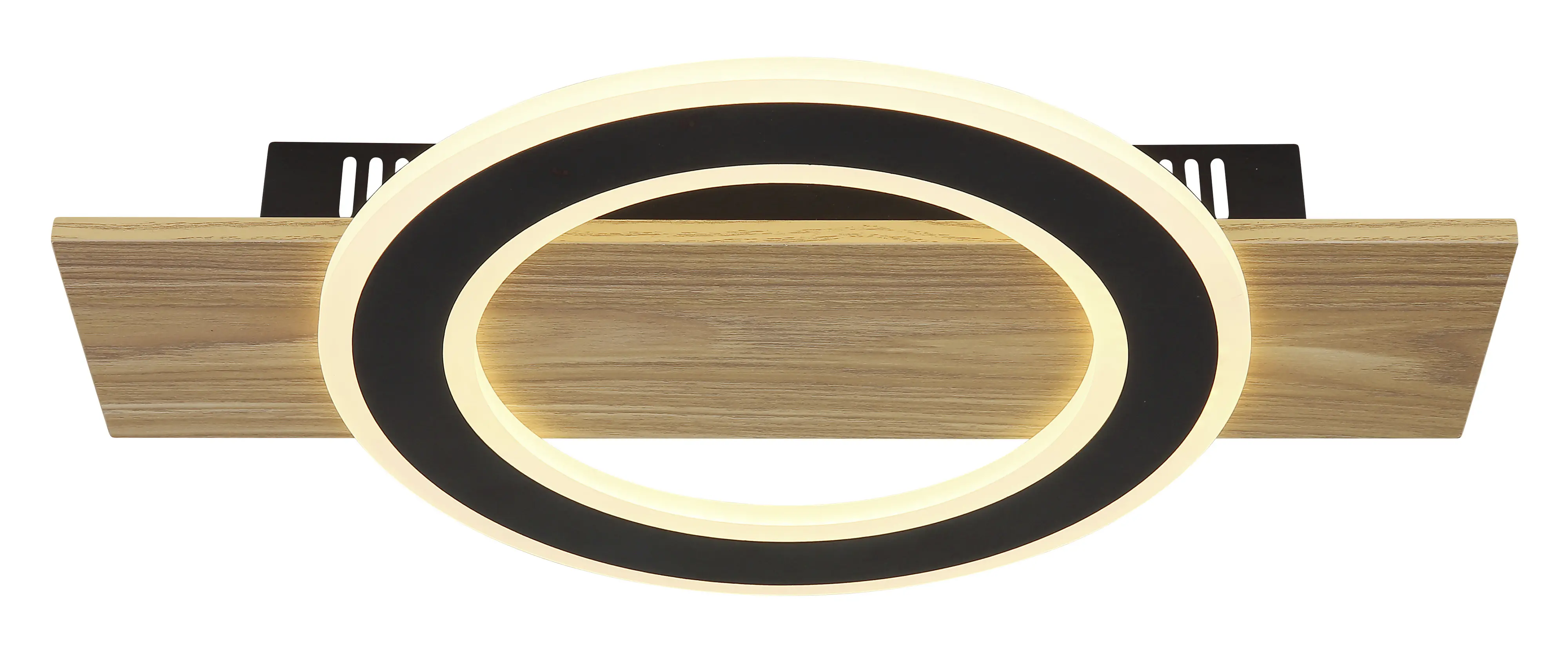 Globo Deckenleuchte Jayden 44 x 29 cm holzoptik warmweiß