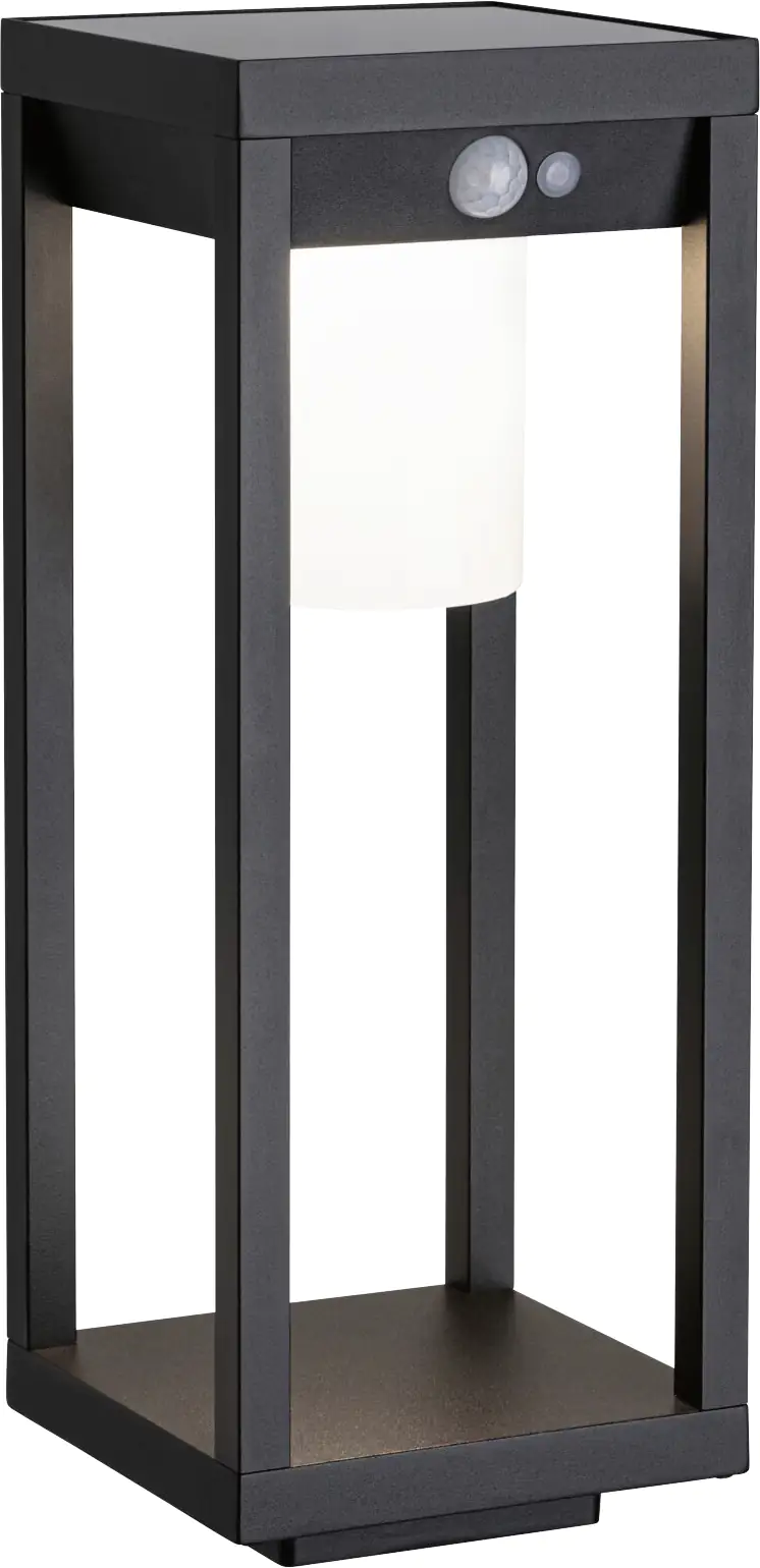 Paulmann LED Solarleuchte Marisol schwarz 40 x 15cm mit Bewegungsmelder