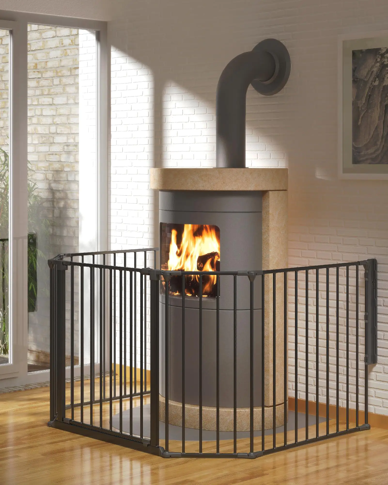 Dolle Kindersicherheitsgitter Ben Ofengitter für Kamine und Öfen