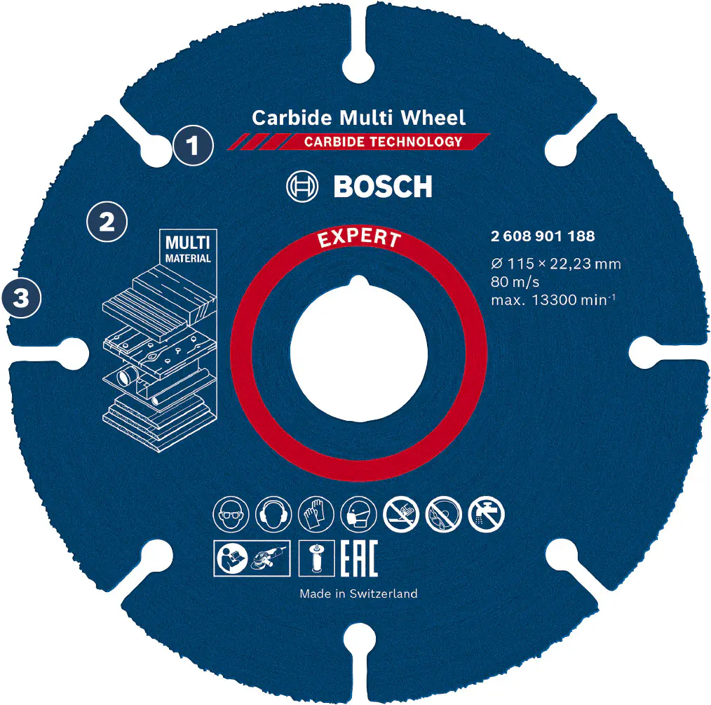 Bosch Expert Trennscheibe Carbide Multi Wheel Ø 125 mm Bohrung 22,23 mm