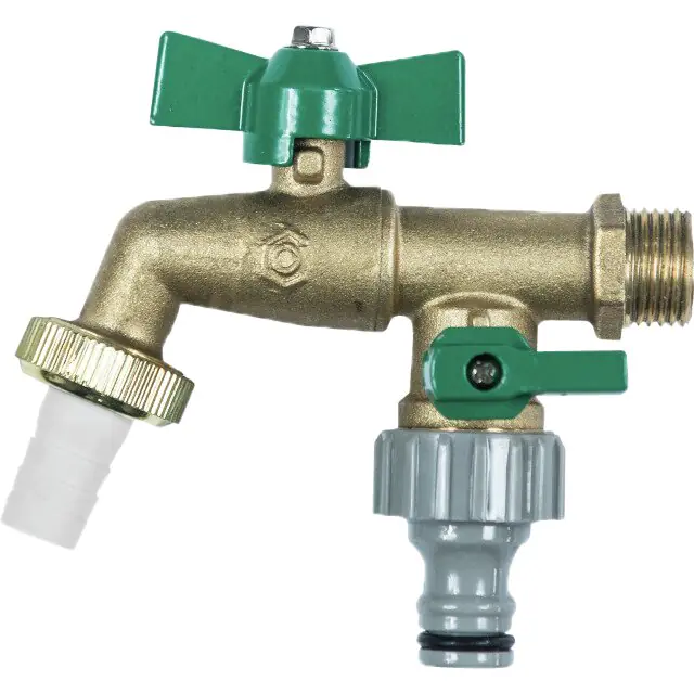 Meister Zweiwege-Kugel-Auslaufventil 1/2" Messing Ø 14 mm