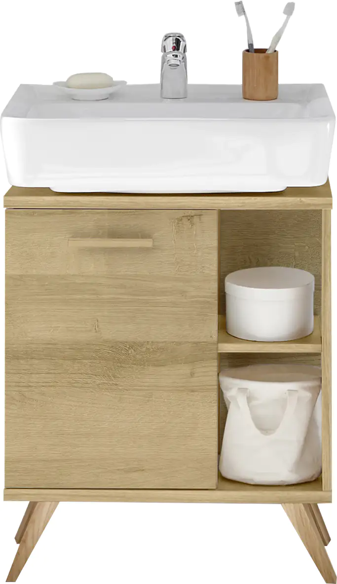 Pelipal Waschbeckenunterschrank Quickset 963 mit Ablagefächer stehend