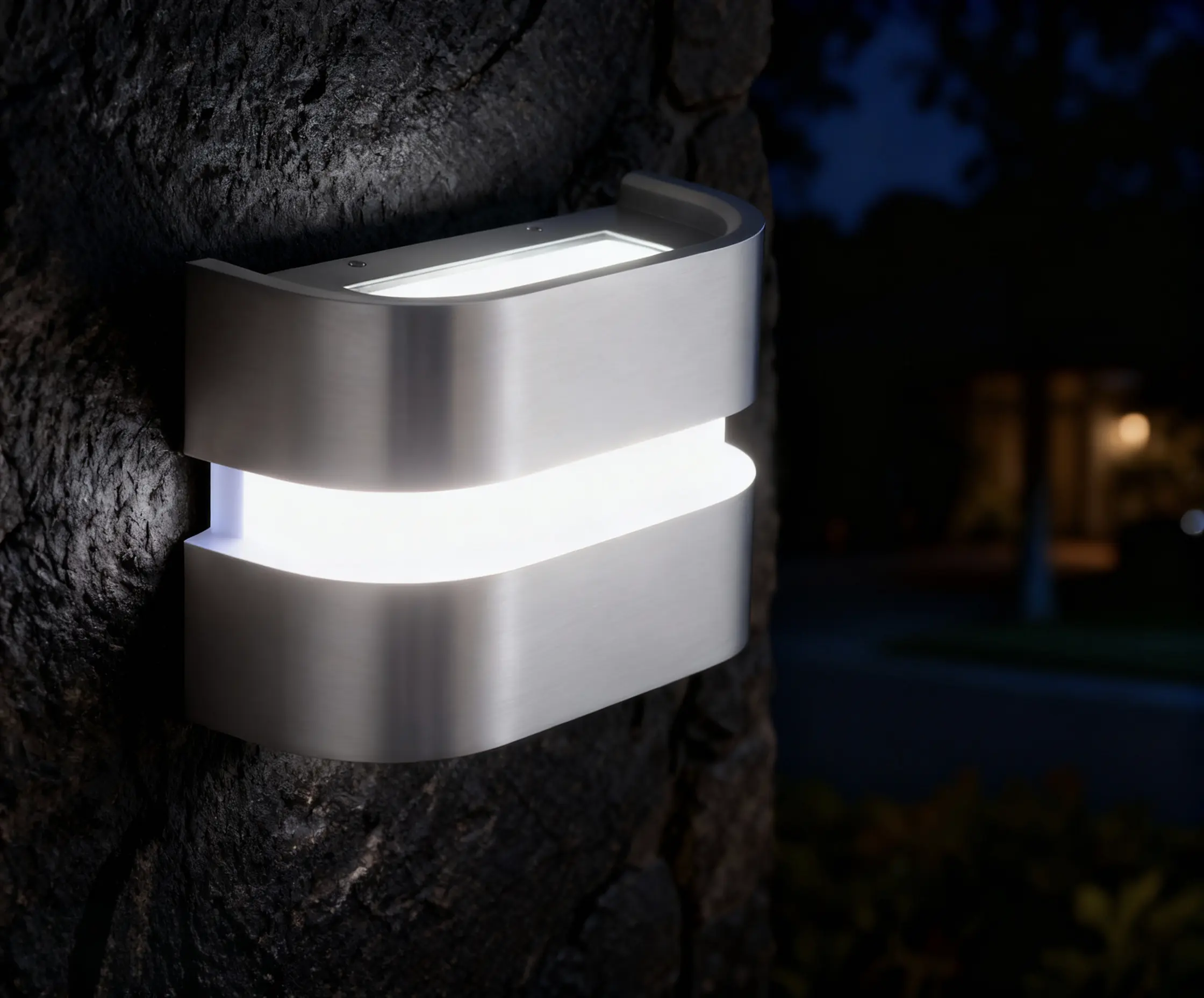 LED-Außenleuchte Java II silber