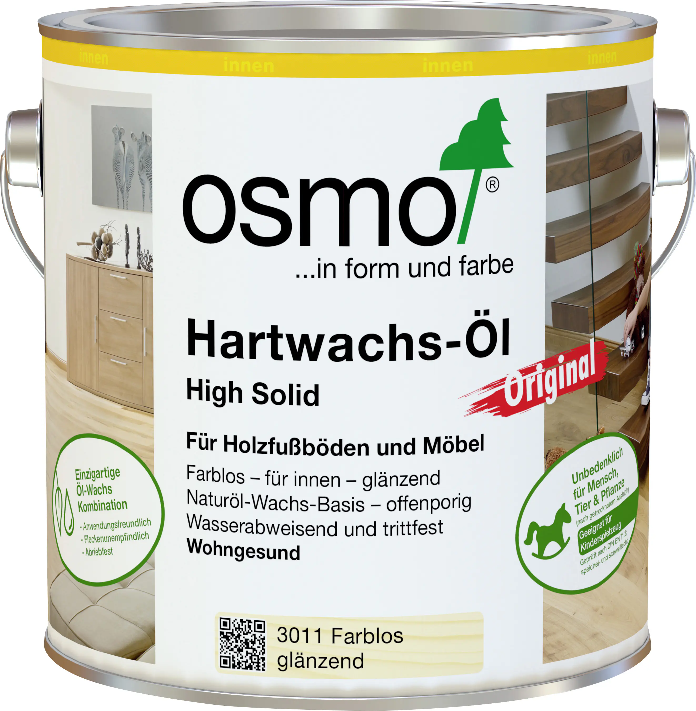 Osmo Hartwachs-Öl Original 750 ml farblos glänzend Osmo Hartwachs-Öl Original 750 ml farblos glänzend