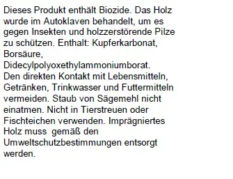 Baumpfahl 100 cm, Ø 6 cm, kesseldruckimprägniert