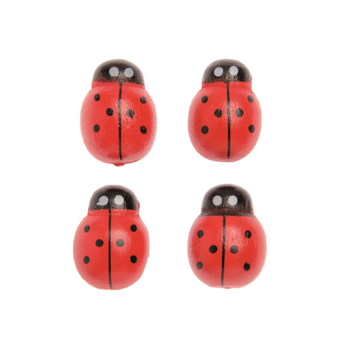 Holzstreuteile Marienkäfer10St Holzstreuteile Marienkäfer10St