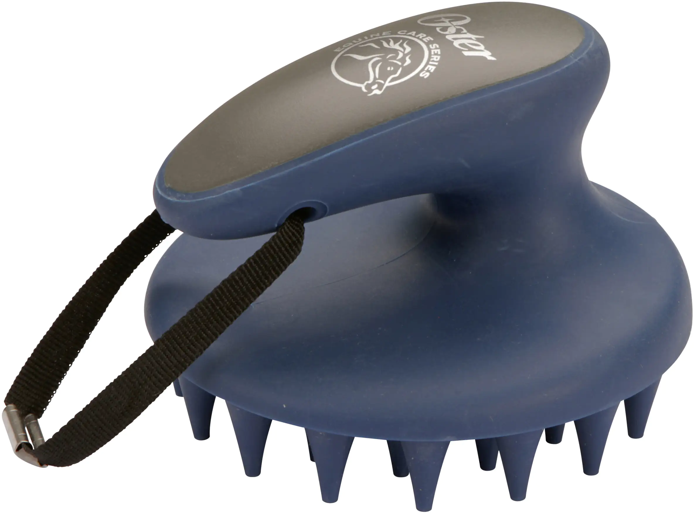 Kerbl Gumminoppenstriegel grob blau