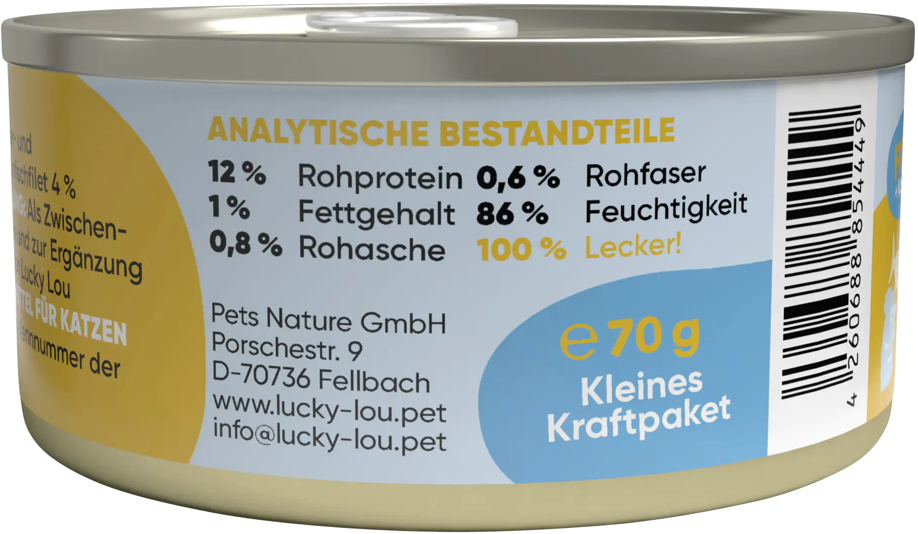 Lucky Lou Extrafood Hühnerfilet und Thunfischfilet in Brühe 70g